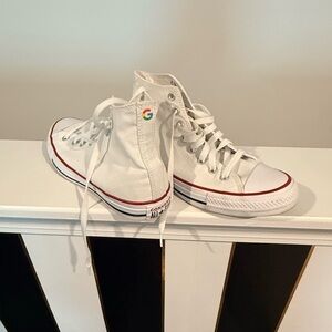 Converse White Canvas Sneakers